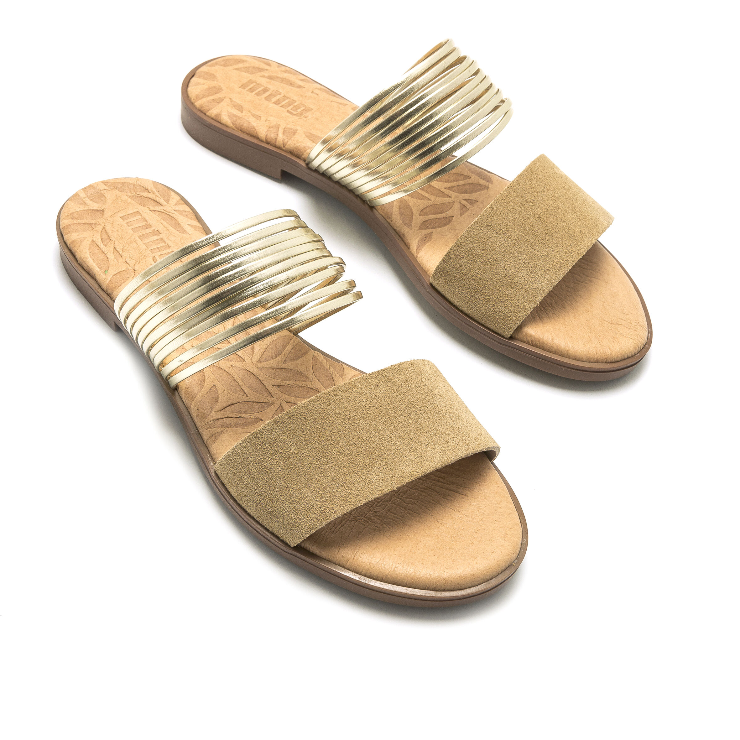 Sandalias Tiras Suela Corcho Mujer - PERA LIMONERA