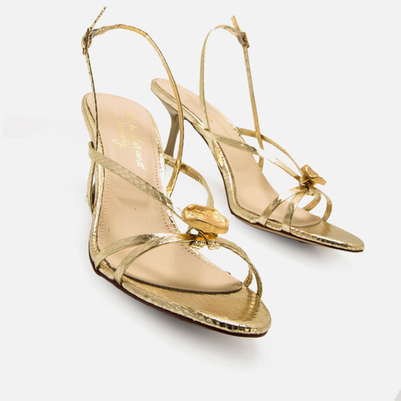 Ford Mustang Mustang Doradas Mujer Cuna Sandalias Doradas Mustang