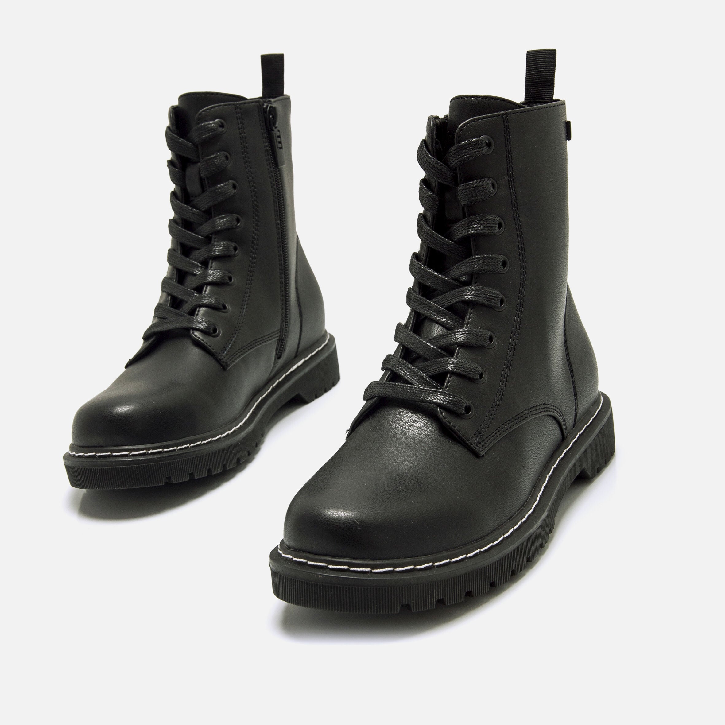 botas militares planas mujer