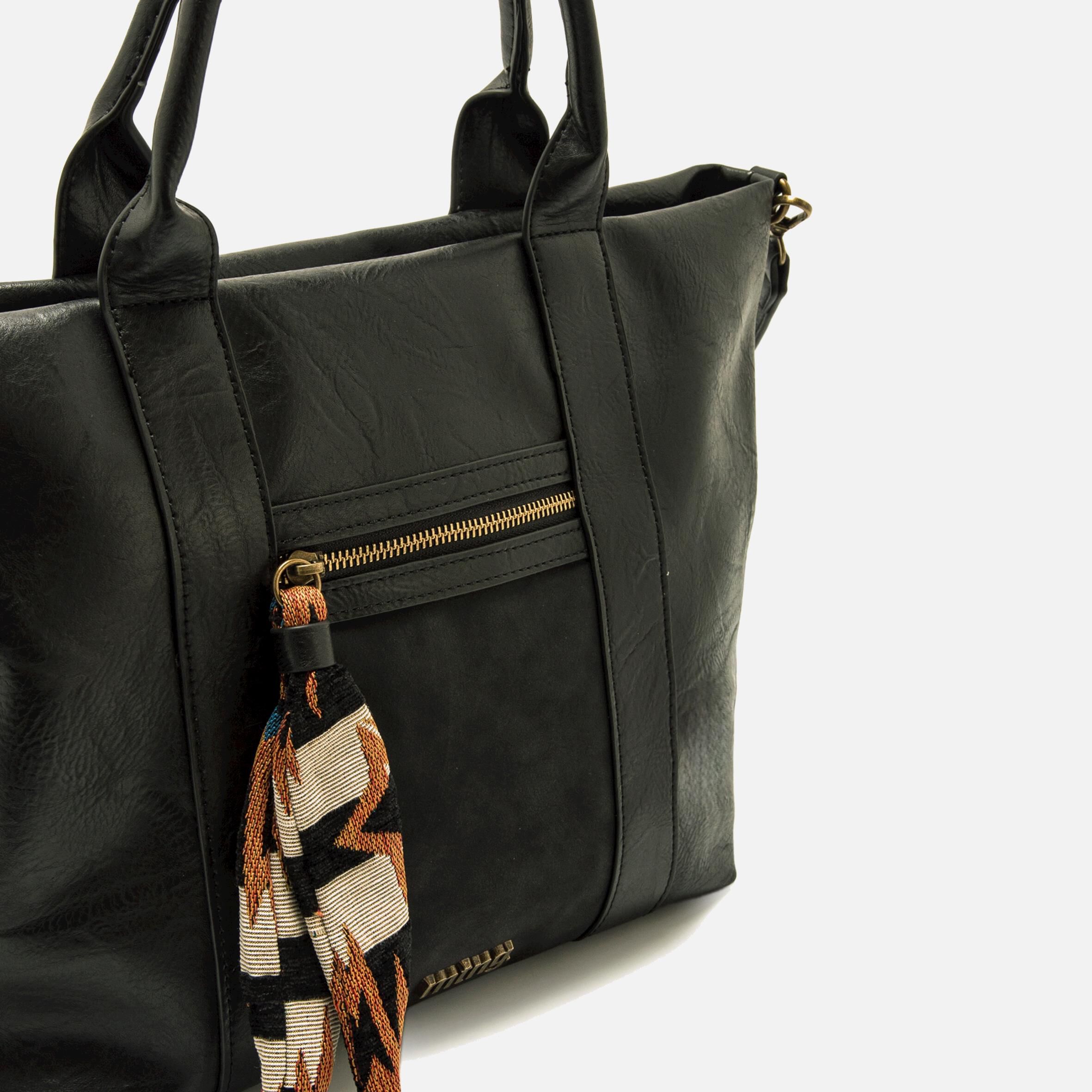 Bolso negro mujer best sale