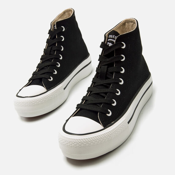 Zapatillas Altas Zapatillas Mustang Mujer Tipo Converse Estilos De