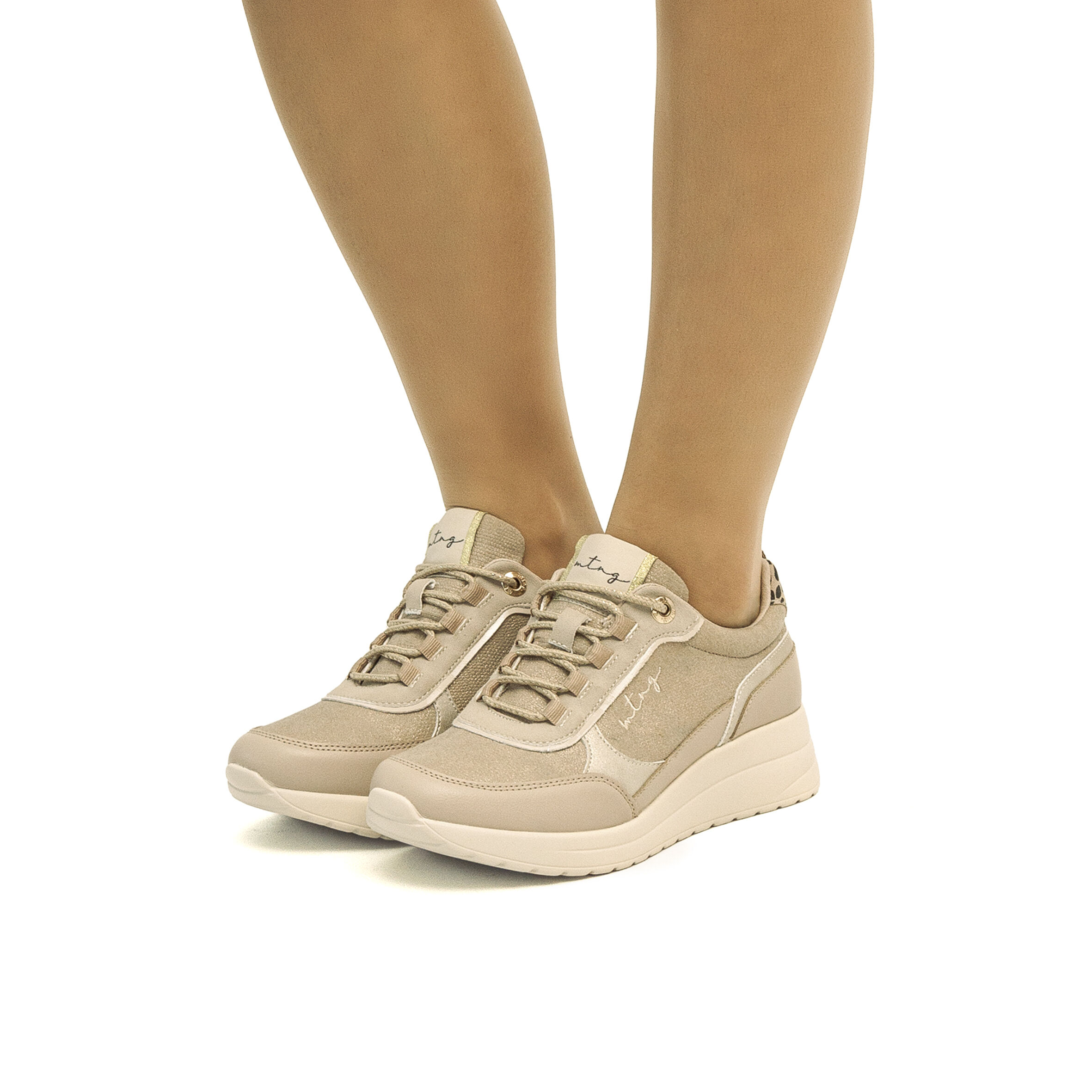Geox stardust wedge sneaker top