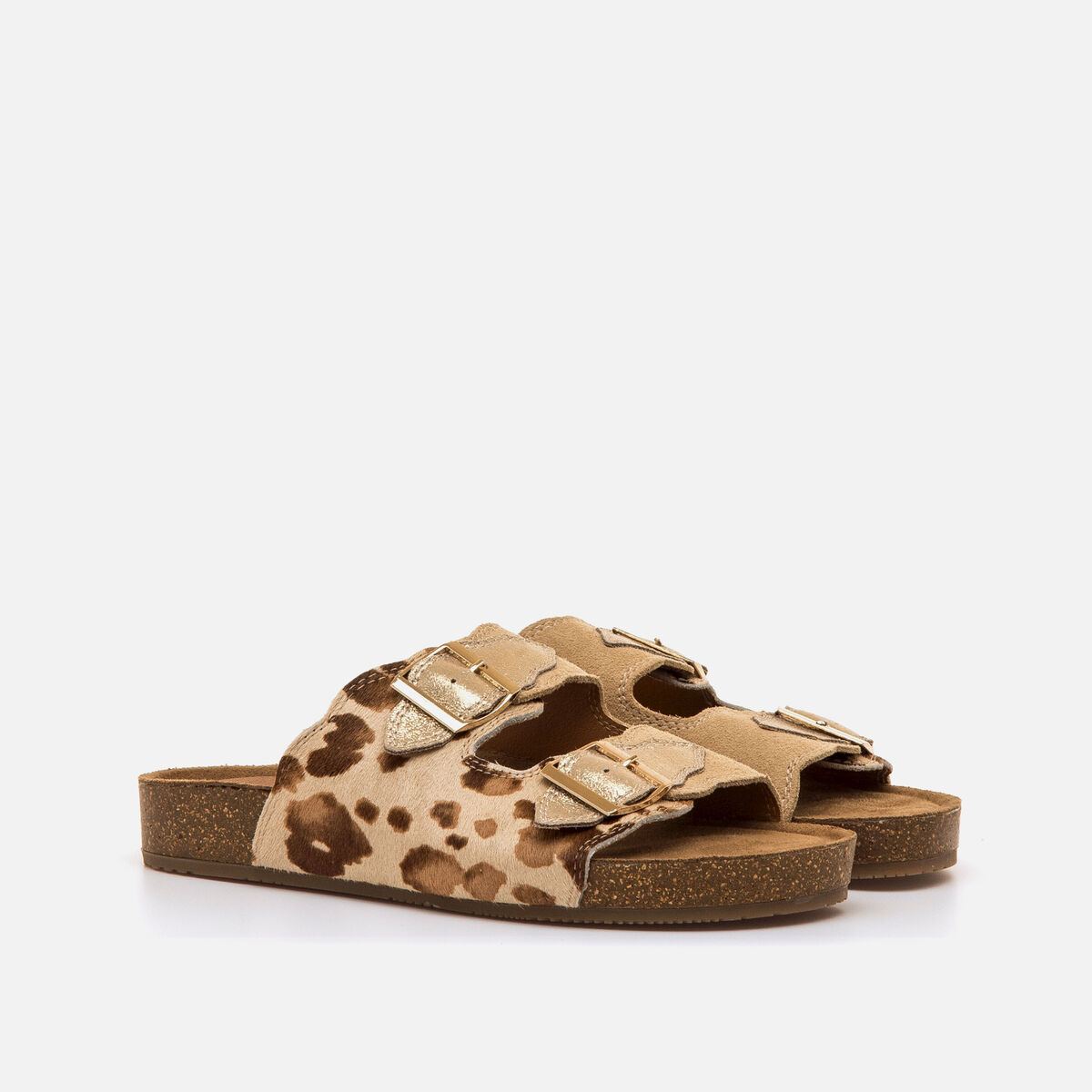 Sandales plates pour Femme mod&egrave;le LIN de MTNG image number 4