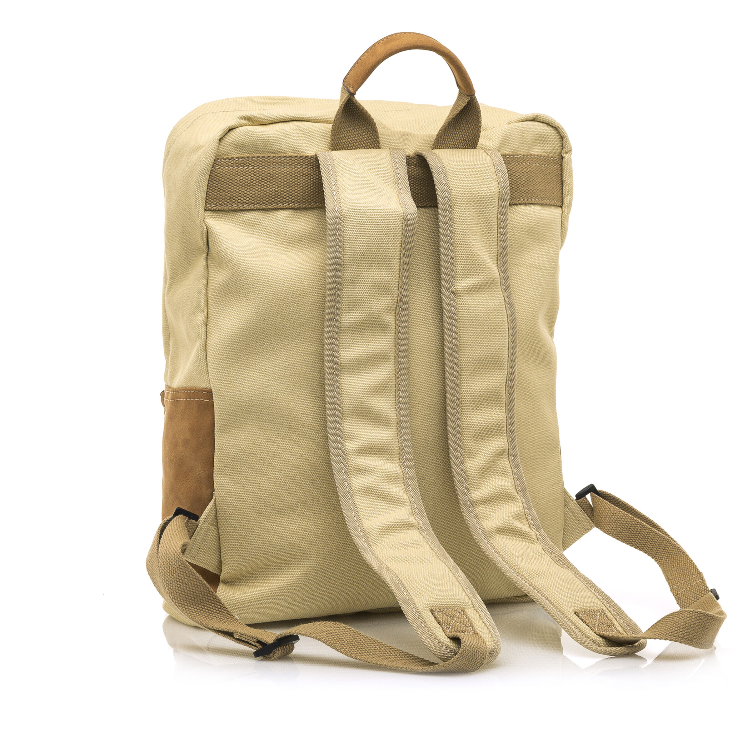 Mochila sales beige hombre