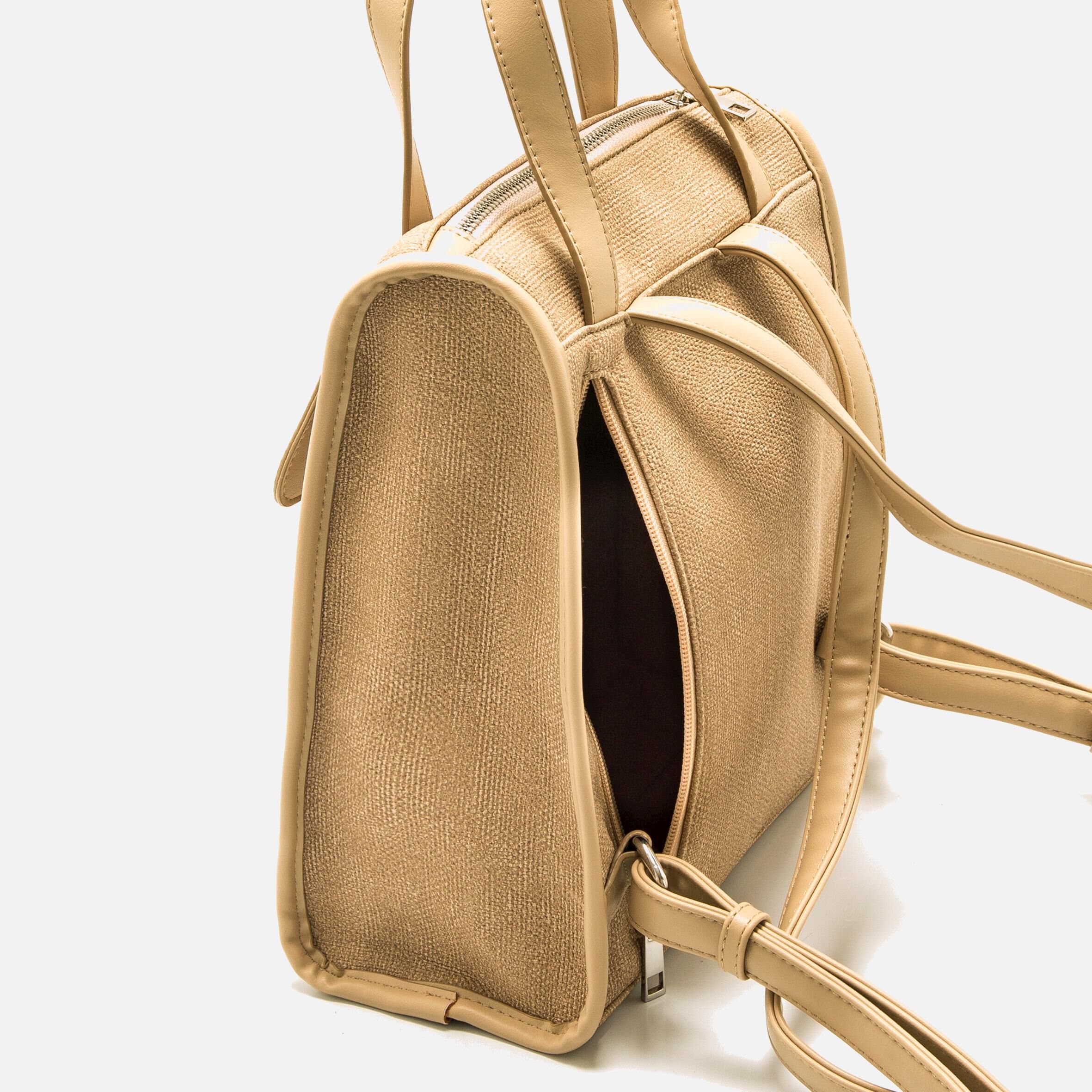 Mochilas new arrivals beige mujer