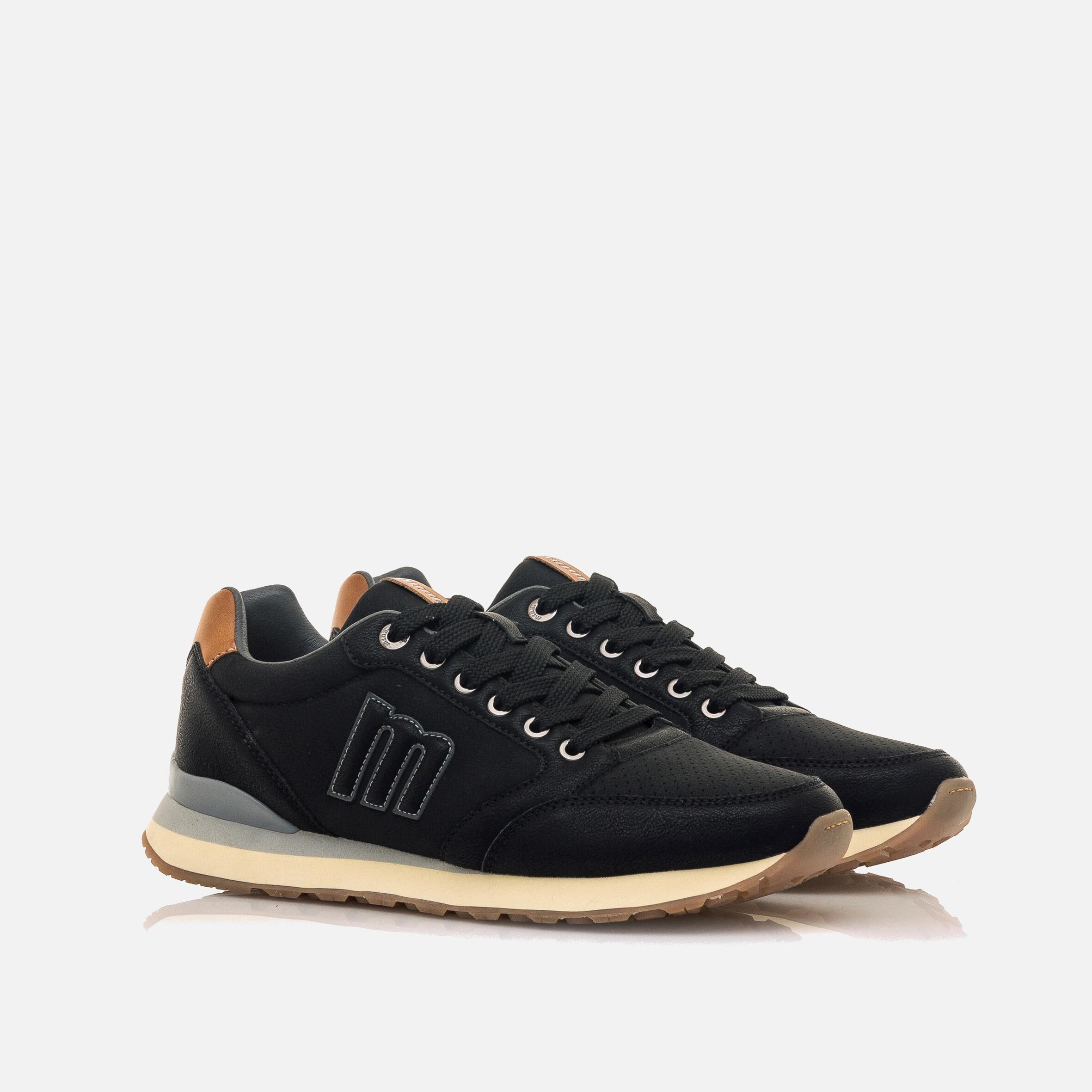 Zapatillas mustang negras deals