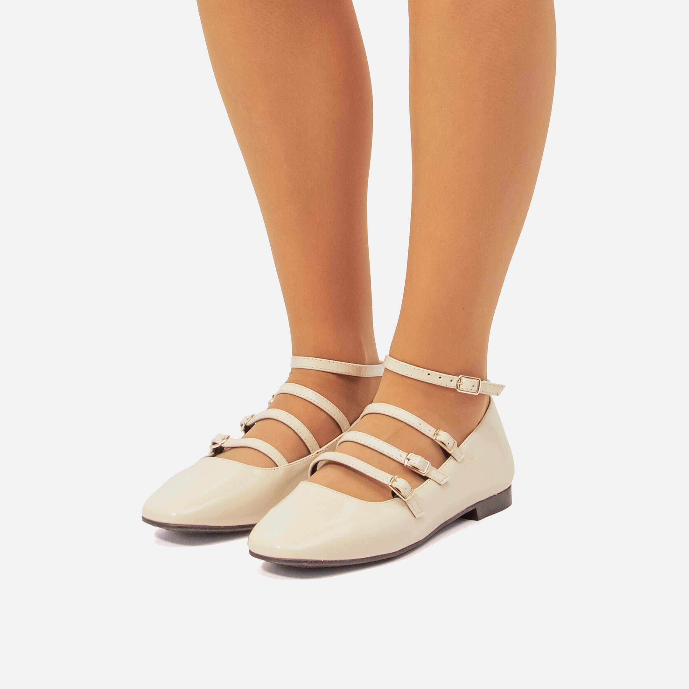 PRIMIGI PTF 19170 Mary Jane Flat, taupe, 26 EU