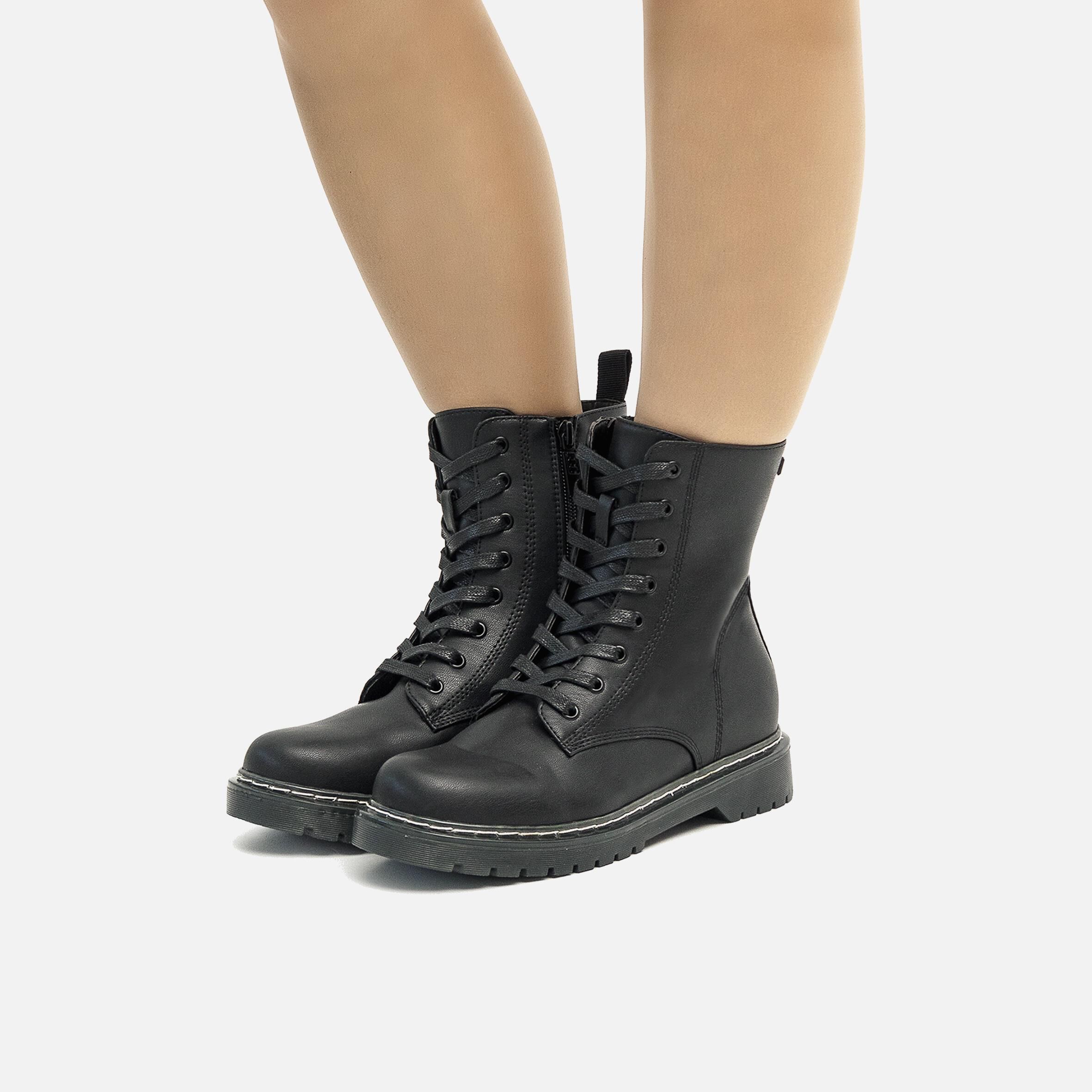 Cremallera Botin Militar Mujer Mustang Botas De Mujer MTNG MUSTANG - Main Image