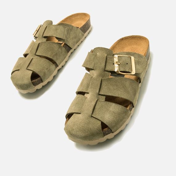 Buy LILIANE green 57605 FLAT SANDALS Mtng for WOMAN