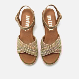 Sandales compensees pour Femme mod&egrave;le LITA de MTNG