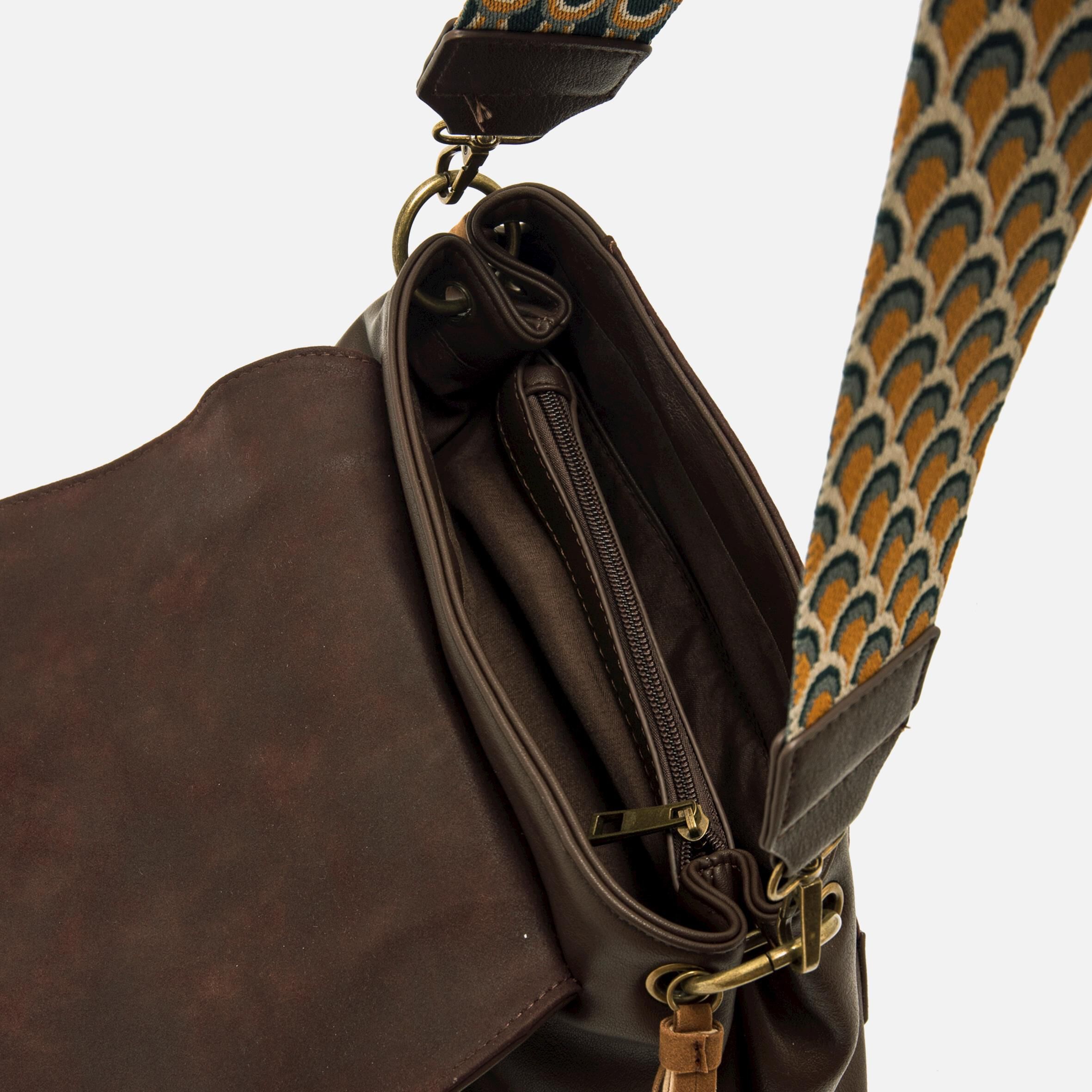 Sac bandoulière marron femme 2025