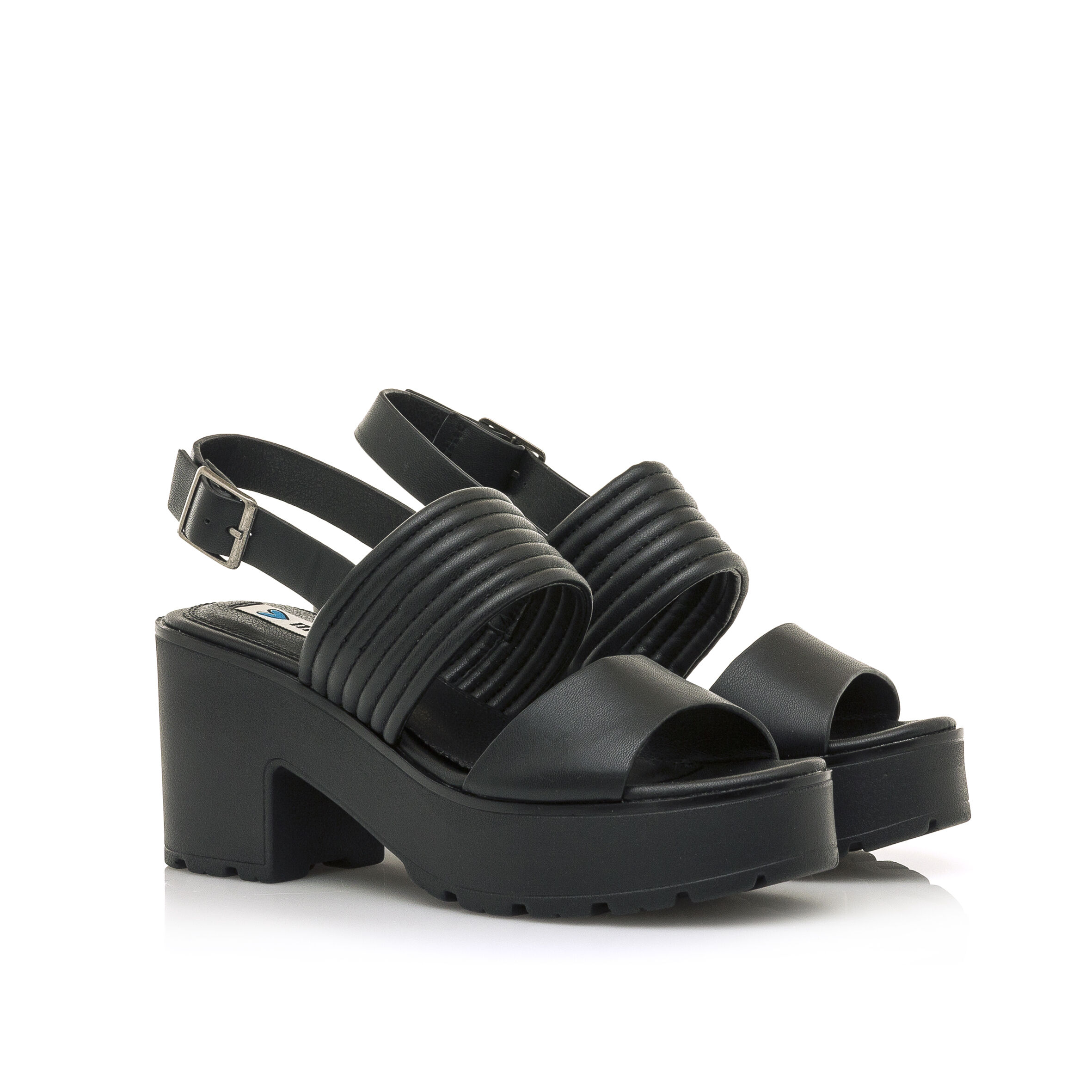 Sandalias de Tacón para Mujer - Doradas, Negras | MTNG Shoes