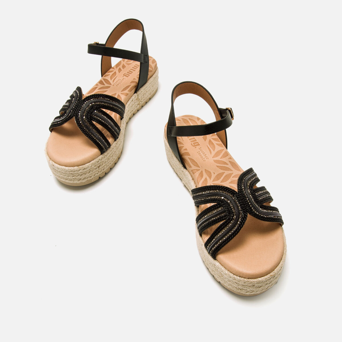 Sandales compensees pour Femme modèle AMELIE de MTNG image number 3